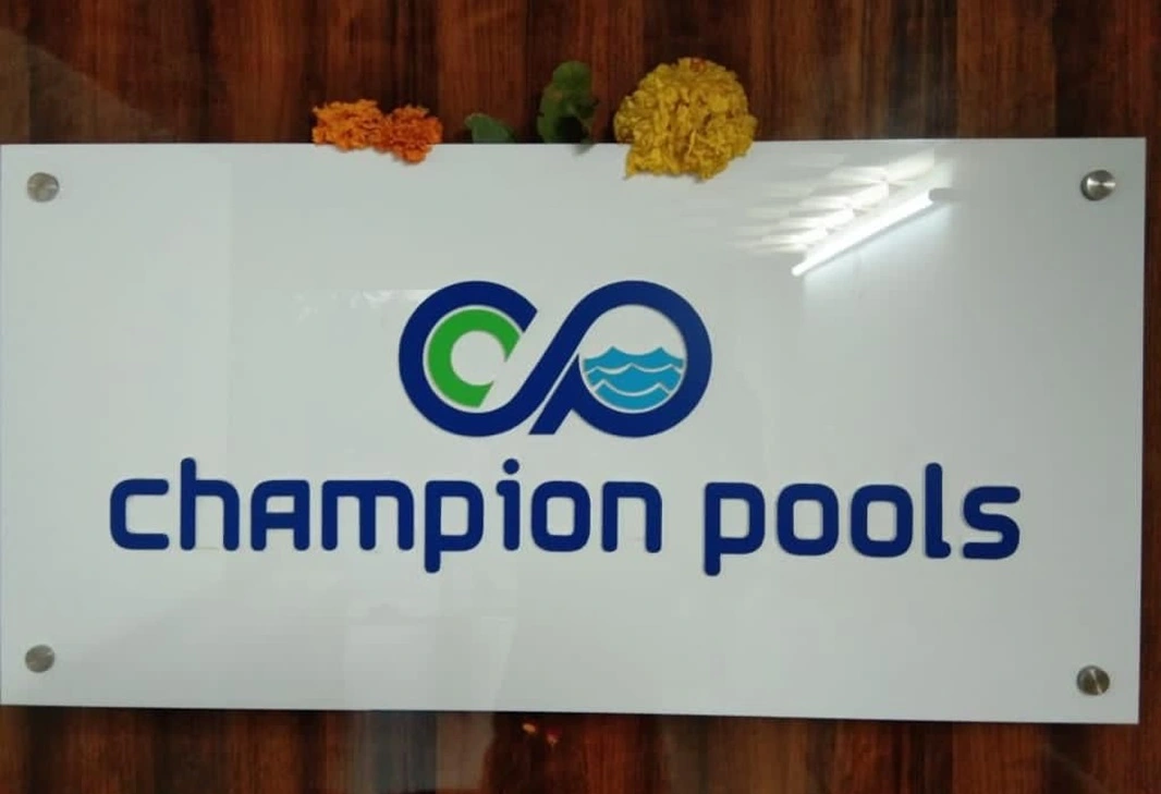 Champion Pools site inspection with client representatives