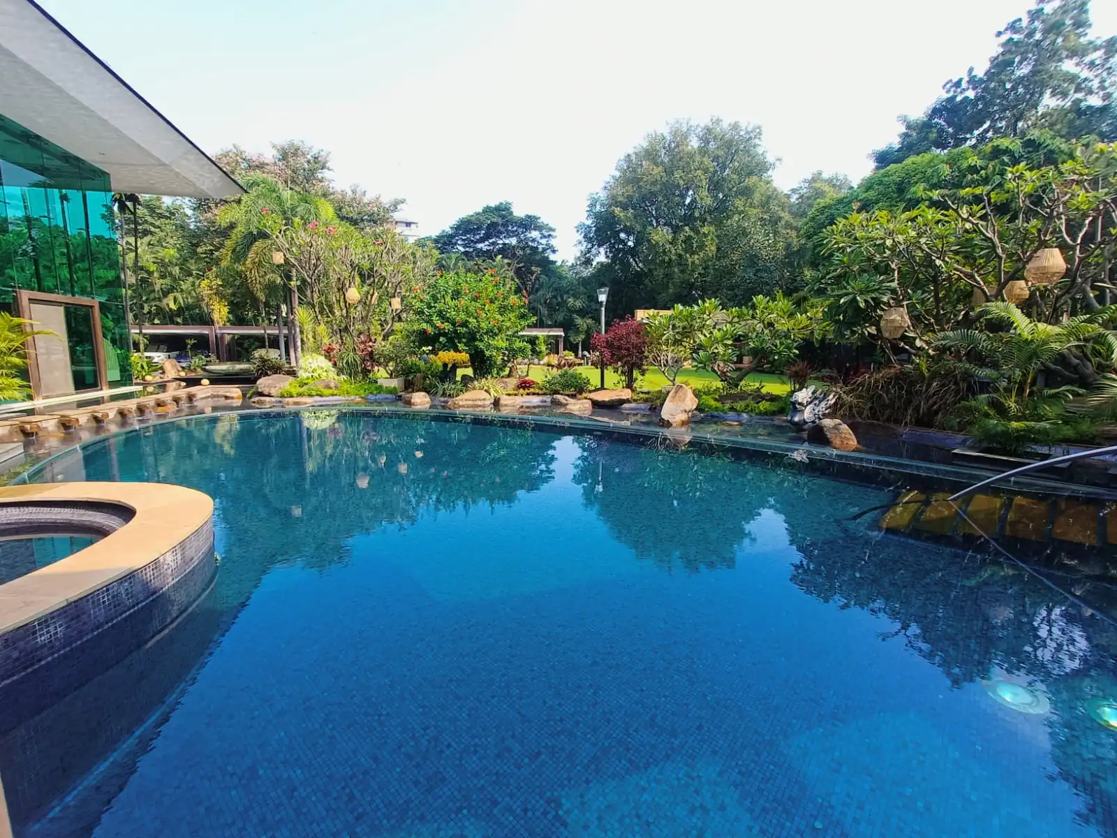 Private residential pool at Nyati Bunglow, Pune