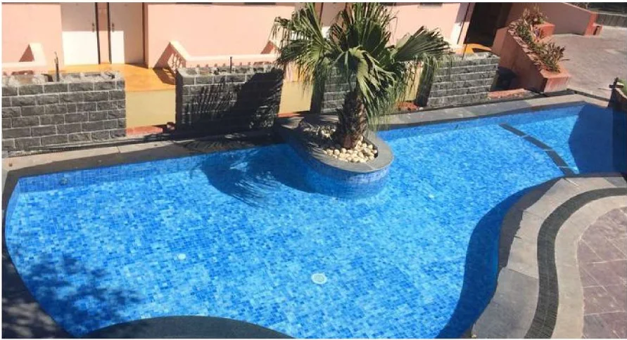 Swimming pool setup at Brightland Resort, Mahabaleshwar