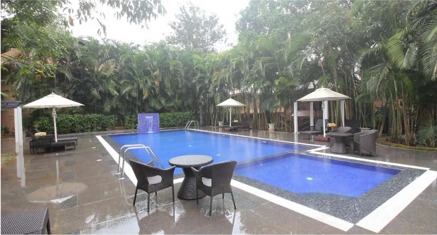 Swimming pool development at Regenta Kabini Springs Resort, Mysore